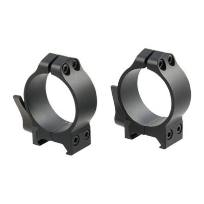 MAXIMA QUICK DETACH RINGS 34MM LOW (0.25”) QD RINGS BLACK