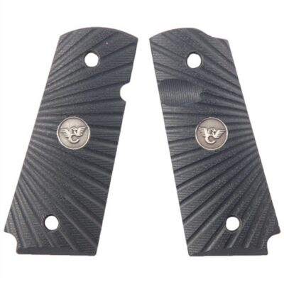 1911 G10 GRIPS COMPACT, BLK G10, STARBURST GRIP