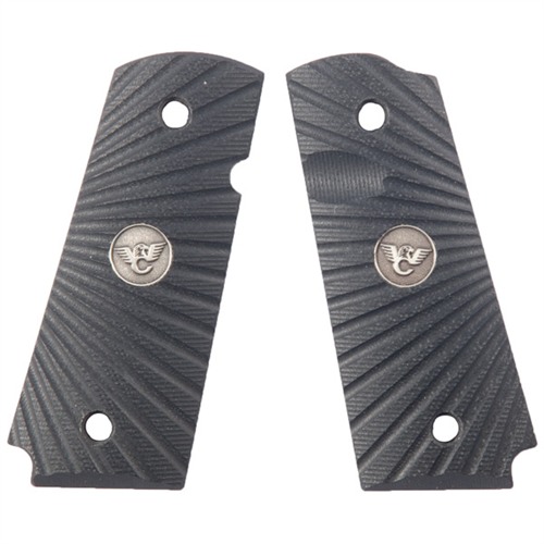 1911 G10 GRIPS COMPACT, BLK G10, STARBURST GRIP