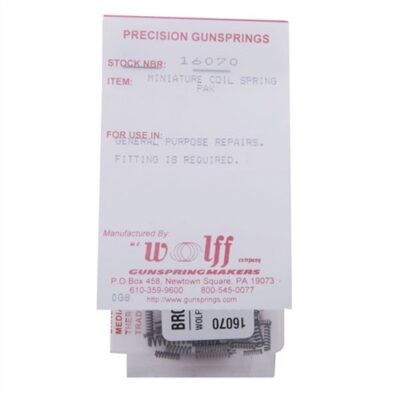 MINIATURE COIL SPRING PAK – KIT #1607 WOLFF KIT #1607