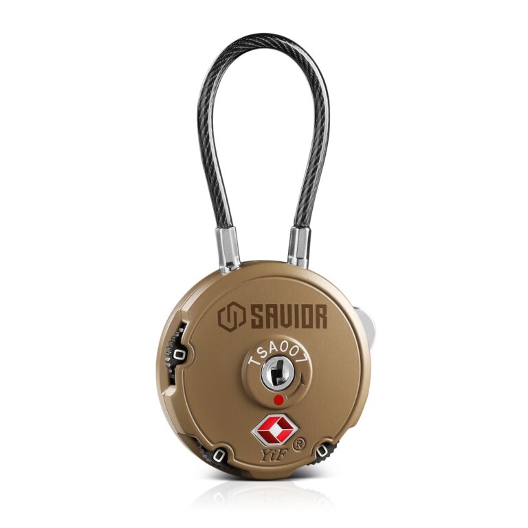 Savior Equipment LK-ROUND-TN – 3-Digit 3.35″ Dark FDE Zinc Alloy Keyless Lock Cable Lock Savior Equipment LK-ROUND-TN – 3-Digit 3.35″ Dark FDE Zinc Alloy Keyless Lock Cable Lock