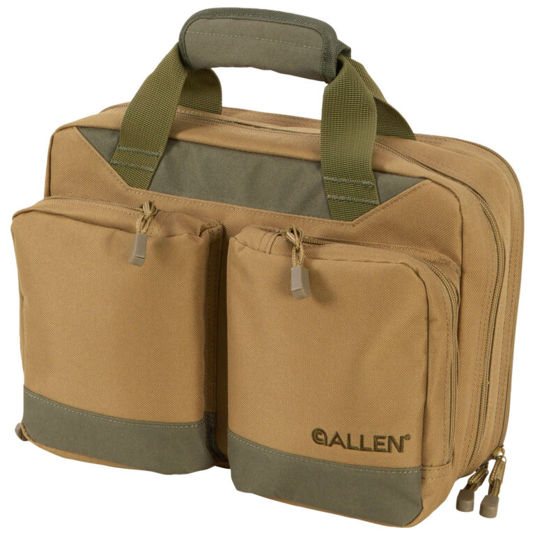 Allen 7603 Double Attache Case Green/Tan 2 Handguns Allen 7603 Double Attache Case Green/Tan 2 Handguns
