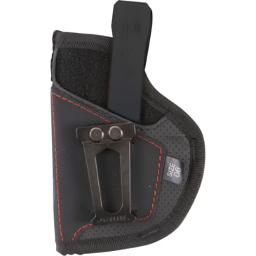 Allen 44716 Swipe MQR Black/Red Endura IWB/Belt 3.25-3.75″ Compact Semi Autos Am