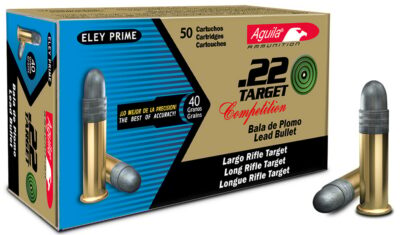 Aguila 1B222514 Match   22 LR 40 GR Lead Solid Point 50 Bx/ 100 Cs