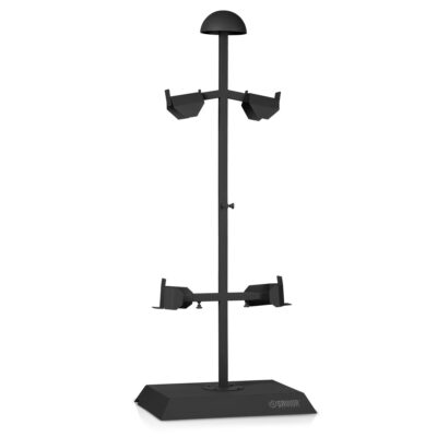 Savior Equipment HAB Rack – Tactical Helmet/Armor/Belt Display Rack Floor Stand – Obsidian Black