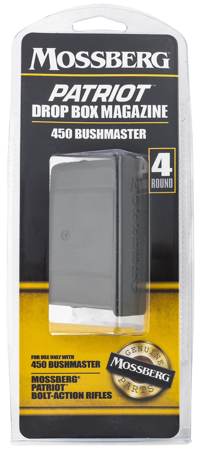 Mossberg 95037 Drop Box Magazine Patriot 4rd 450 Bushmaster Bolt Action Black Mossberg 95037 Drop Box Magazine Patriot 4rd 450 Bushmaster Bolt Action Black