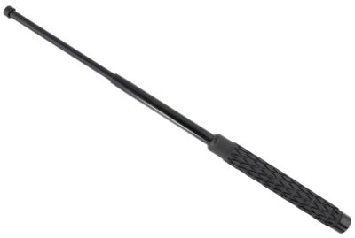 Uzi Accessories IMPEXP21 Civilian Protection Issue  21″ Expandable Black HRC 15/16 Steel Black Textured Includes Sheath