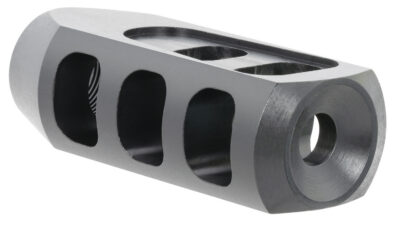 TacFire  Tanker Muzzle Brake  Black Oxide Steel with 5/8″-24 tpi Threads 2.76″ OAL 1.37″ Diameter for 308 Win