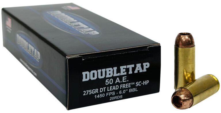 DoubleTap Ammunition 50AE275X DT Lead Free 50AE 275gr 20 Per Box/25 Case DoubleTap Ammunition 50AE275X DT Lead Free 50AE 275gr 20 Per Box/25 Case