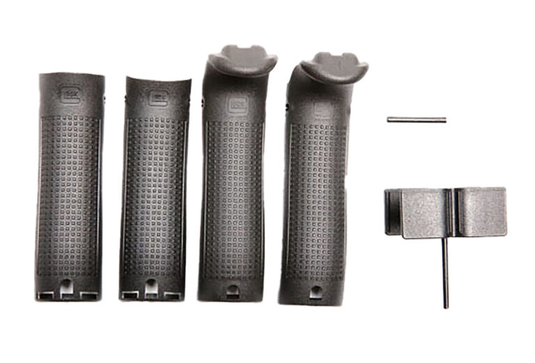 Glock 30818 Backstrap/Beavertail Set Compatible w/ Glock 17/22/31/34 Black Polymer Glock 30818 Backstrap/Beavertail Set Compatible w/ Glock 17/22/31/34 Black Polymer