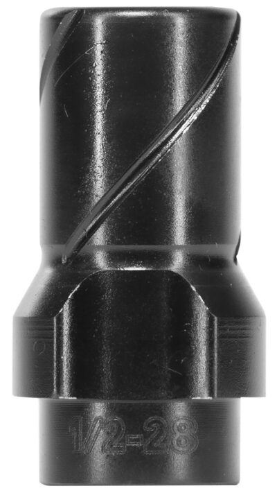 Huxwrx 2291 3-Lug Muzzle Device 9mm Fits 1/2″x28 Black