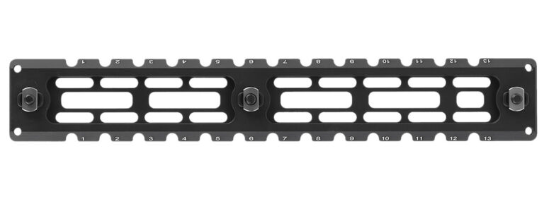 Leapers TLUMA03 ARCA Rail 6 Slot M-LOK  Matte Black Anodized Aluminum 9.40″ Long M-LOK Mount