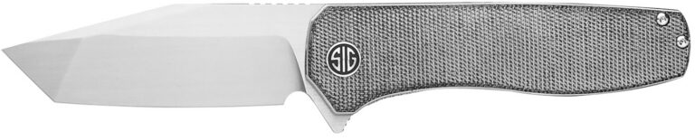 Sig Sauer Knives XI6SB Xiphos 3.40″ Folding Modified Tanto Plain Satin Nitro-V Blade, 4.20″ Salt & Pepper Micarta Handle Sig Sauer Knives XI6SB Xiphos 3.40″ Folding Modified Tanto Plain Satin Nitro-V Blade, 4.20″ Salt & Pepper Micarta Handle