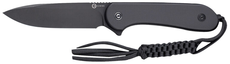 Civivi Knives C2105A Elementum 3.98″ Fixed Plain Black Stonewashed D2 Steel Blade, 4.50″ Black G10 Handle Civivi Knives C2105A Elementum 3.98″ Fixed Plain Black Stonewashed D2 Steel Blade, 4.50″ Black G10 Handle