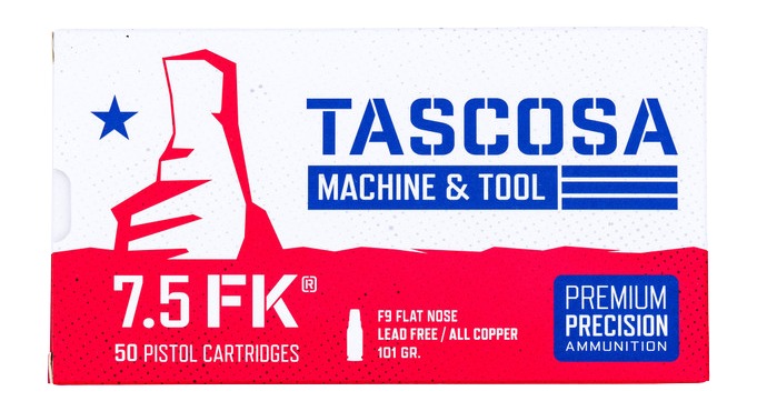 Tascosa Ammunition TMTAMMOF7 7.5FK 101gr Spoon Tip 50 Per Box/12 Case Tascosa Ammunition TMTAMMOF7 7.5FK 101gr Spoon Tip 50 Per Box/12 Case