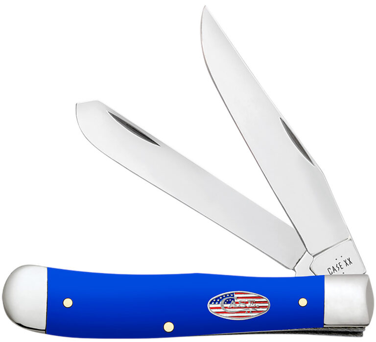 Case 16400 USMC Folding Clip Point/Spey Plain Tru-Sharp SS Blade, Smooth Royal Blue Synthetic Handle Case 16400 USMC Folding Clip Point/Spey Plain Tru-Sharp SS Blade, Smooth Royal Blue Synthetic Handle
