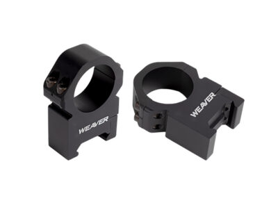 Weaver Mounts 48381 Precision  Black Aluminum 1″ Tube Medium