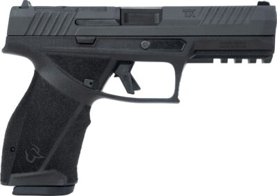 Taurus  TX 9  Full Size 9mm Luger 17+1 4.50″ Black Barrel, Black Nitride Alloy Steel Optic Ready/Serrated Slide, Black Stainless Steel Frame w/Picatinny Rail, Interchangeable Backstrap Grip