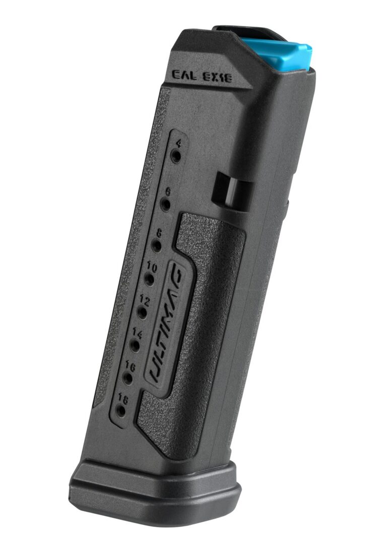 FAB 9x19mm 18 Round Polymer Magazine For Glock G17 Handguns – Black