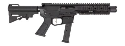 Dpms Panther Arms DP51655231780 Kitty Kat G9 9mm Luger 27+1 4″ Black Nitride Heavy Threaded Barrel, Black Hardcoat Anodize Aluminum Receiver w/Picatinny Rail, M-LOK Handguard, Black Polymer DPMS CAR B
