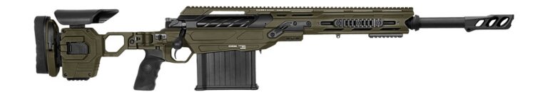 Cadex Inc CDX50DUAL50206BR20I2J5 CDX-50 Tremor 50 BMG 5+1 20.60″ Black DLC Match Grade Threaded Barrel, Black DLC Aluminum Receiver w/Picatinny Rail, Adjustable Folding OD Green Stock, Black Polymer G