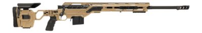 Cadex Inc CDXMCKRKN30824BR20I2F1 CDX-MC Kraken 308 Win 10+1 27″ Black DLC Match Grade Threaded Barrel, Hybrid Tan Receiver w/Picatinny Rail, M-LOK Handguard, Hybrid Tan Adjustable Folding Buttstock, B