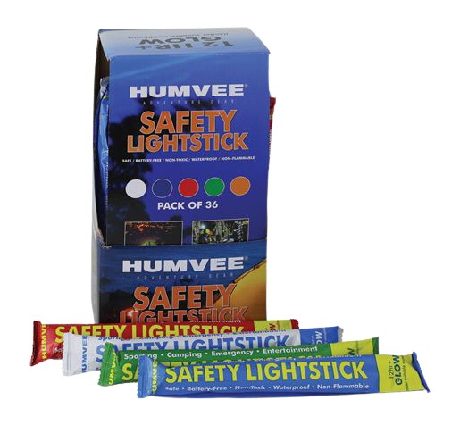 CAMP HMV-LS-6DB36 HUMVEE LIGHTSTICK 6IN 36 PCS CAMP HMV-LS-6DB36 HUMVEE LIGHTSTICK 6IN 36 PCS