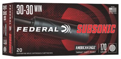 30-30 WIN 170GR TARGET SOFT POINT SUBSONIC 20/RD