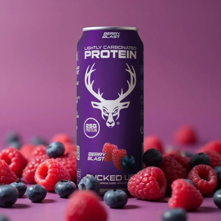 Bucked Up Lightly Carbonated Protein – Berry Blast Bucked Up Lightly Carbonated Protein – Berry Blast