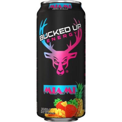 Bucked Up Energy Drink – Miami, 16oz