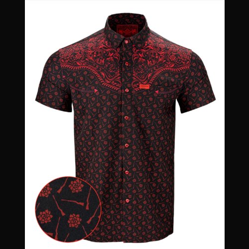 Retro Rifle Old Silence (Red) Size 4XL