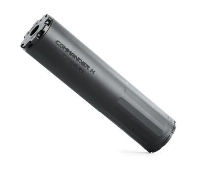 BOSS COMMANDER K – 1/2X28  9MM COMPACT LENGTH HIGH FLOW SILENCER TITANIUM CORE TUNED FOR SUBSONIC LOADS CMK-1560-9MM-TI-12-SE-BLK
