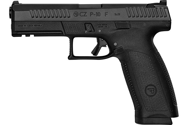 CZ-USA 01540 P-10 F 9mm Luger 10+1 4.50″ Black Steel Barrel, Black Nitride Serrated Steel Slide, Black Polymer Frame w/Picatinny Rail, Black Interchangeable Backstrap Grip CZ-USA 01540 P-10 F 9mm Luger 10+1 4.50″ Black Steel Barrel, Black Nitride Serrated Steel Slide, Black Polymer Frame w/Picatinny Rail, Black Interchangeable Backstrap Grip