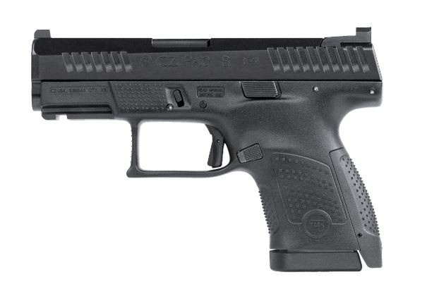 CZ-USA 01560 P-10 S 9mm Luger 3.50″ 10+1 Overall Black Finish with Inside Railed Steel Slide, Interchangeable Backstrap Grip, Reversible Mag Release & Picatinny Rail