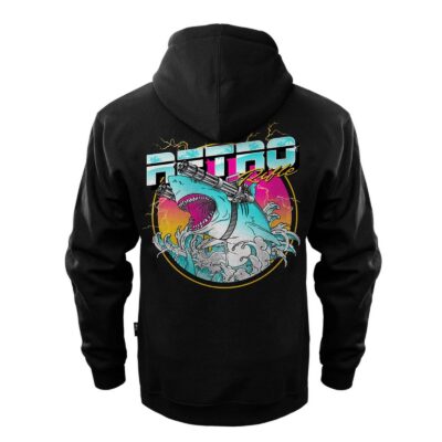 Retro Rifle Shark Hoodie Size 3XL