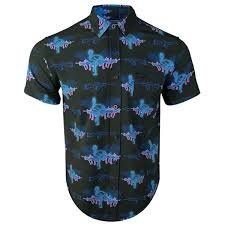 Retro Rifle Flamingo Blue/Pink Size L