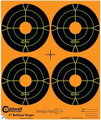 Caldwell Orange Peel Bullseye 4″, 5 Sheets Caldwell Orange Peel Bullseye 4″, 5 Sheets