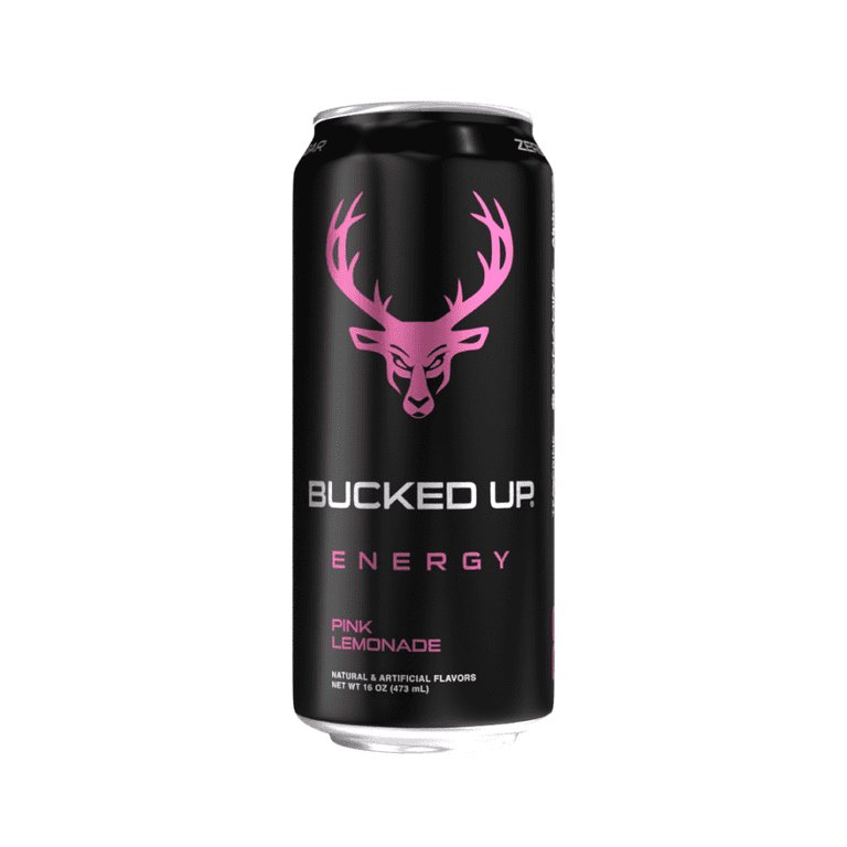 Bucked Up Energy Drink – Pink Lemonade Flavor 16oz Bucked Up Energy Drink – Pink Lemonade Flavor 16oz