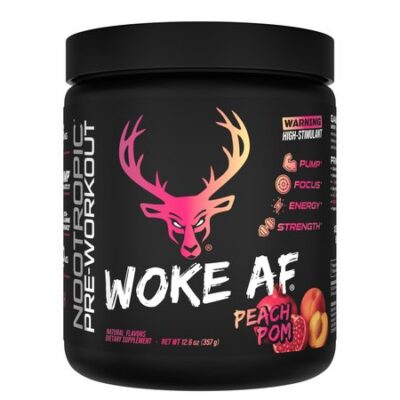 Bucked Up Limited Edition Bamf High Stimulant Nootropic Pre-Workout – Peach Pom. Zero Sugar – Keto / Paleo Friendly – Zero Calorie – Gmp Certified – Creatine Free