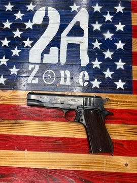 BALLESTER-MOLINA (HAFDASA) WWII British contract, 45ACP, Semi-Auto Handgun, 5″ Barrel, Original Blued Finish. BALLESTER-MOLINA (HAFDASA) WWII British contract, 45ACP, Semi-Auto Handgun, 5″ Barrel, Original Blued Finish.