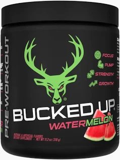 Bucked Up Pre Workout – Watermelon – 200mg Caffeine Bucked Up Pre Workout – Watermelon – 200mg Caffeine