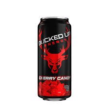 Bucked Up Energy Drink – Cherry Candy 16oz. Bucked Up Energy Drink – Cherry Candy 16oz.