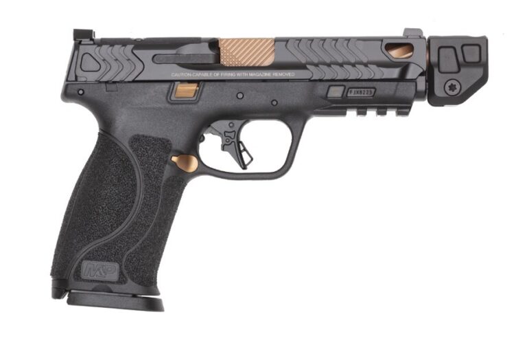 SMITH & WESSON M&P9 M2.0 9MM 4.869IN BARREL 17RD BLACK/COPPER PVD OR TS INCLUDES 23 RD MAG TALO 14618 SMITH & WESSON M&P9 M2.0 9MM 4.869IN BARREL 17RD BLACK/COPPER PVD OR TS INCLUDES 23 RD MAG TALO 14618