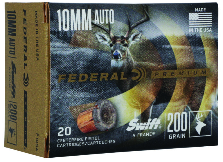 FEDERAL 10MM AUTO 200GR SWIFT A-FRAME JHP AMMO 20RD