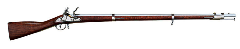 Taylors & Company 210091 1816 Harpers Ferry Pedersoli Flintlock 41.75″ White Steel Round Barrel & Receiver, Fixed Walnut Stock Taylors & Company 210091 1816 Harpers Ferry Pedersoli Flintlock 41.75″ White Steel Round Barrel & Receiver, Fixed Walnut Stock