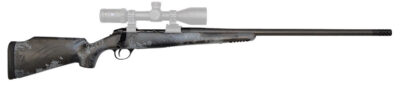 Fierce Firearms FCRG65PRC22TP Carbon Rage  Full Size 6.5 PRC 3+1 22″ Black C3 Carbon Fiber Barrel, Tungsten Gray Cerakote Titanium Receiver, Phantom Camo Fixed Fierce Tech C3 Stock, Right Hand