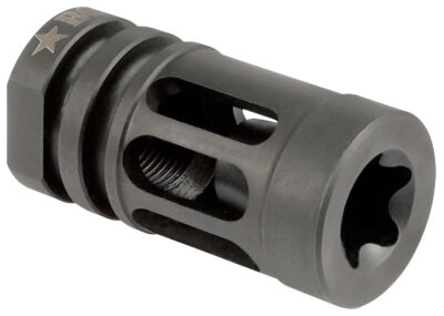 BCM GFCMOD0556 BCMGunfighter Compensator Mod 0 Black Nitride Stainless Steel with 1/2″-28 tpi Threads for 5.56x45mm NATO AR-15