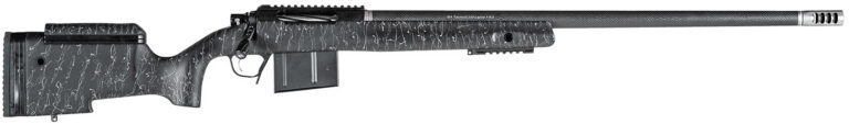 Christensen Arms 8010400300 BA Tactical Long Range 338 Lapua Mag 3+1 27″ Carbon Fiber Barrel, Black Nitride Finish, Black with Gray Webbing Stock Christensen Arms 8010400300 BA Tactical Long Range 338 Lapua Mag 3+1 27″ Carbon Fiber Barrel, Black Nitride Finish, Black with Gray Webbing Stock