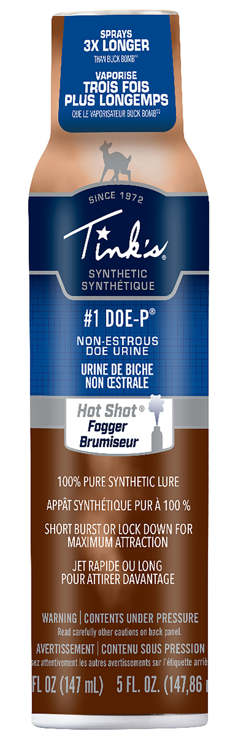 Tinks W5272BL #1 Doe-P Synthetic Deer Attractant Doe Urine Scent 5 oz Aerosol Tinks W5272BL #1 Doe-P Synthetic Deer Attractant Doe Urine Scent 5 oz Aerosol