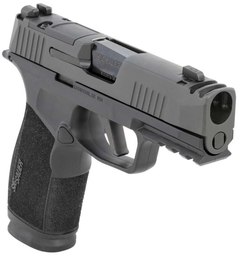 Sig Sauer 365XCA-9-COMP P365-XMACRO  9mm Luger 3.10″ 17+1, Black, Steel Slide with Optic Cuts & Integrated Compensator, XRAY Sights